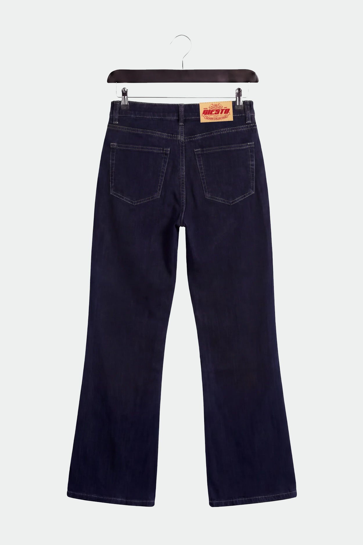 FLARE PAÇA LACİVERT JEAN
