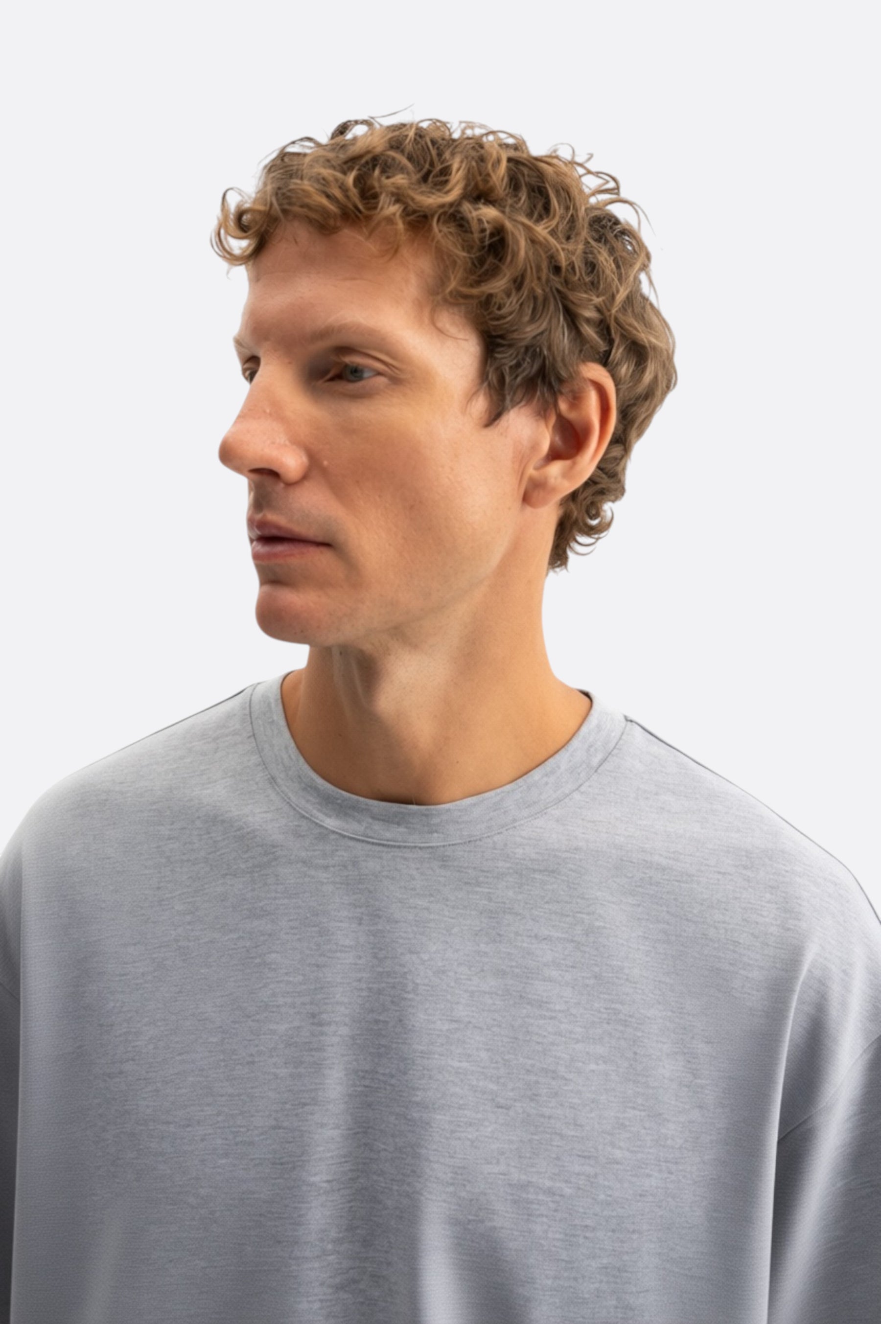 OVERSIZED SHORT SLEEVE GREY T-SHIRT