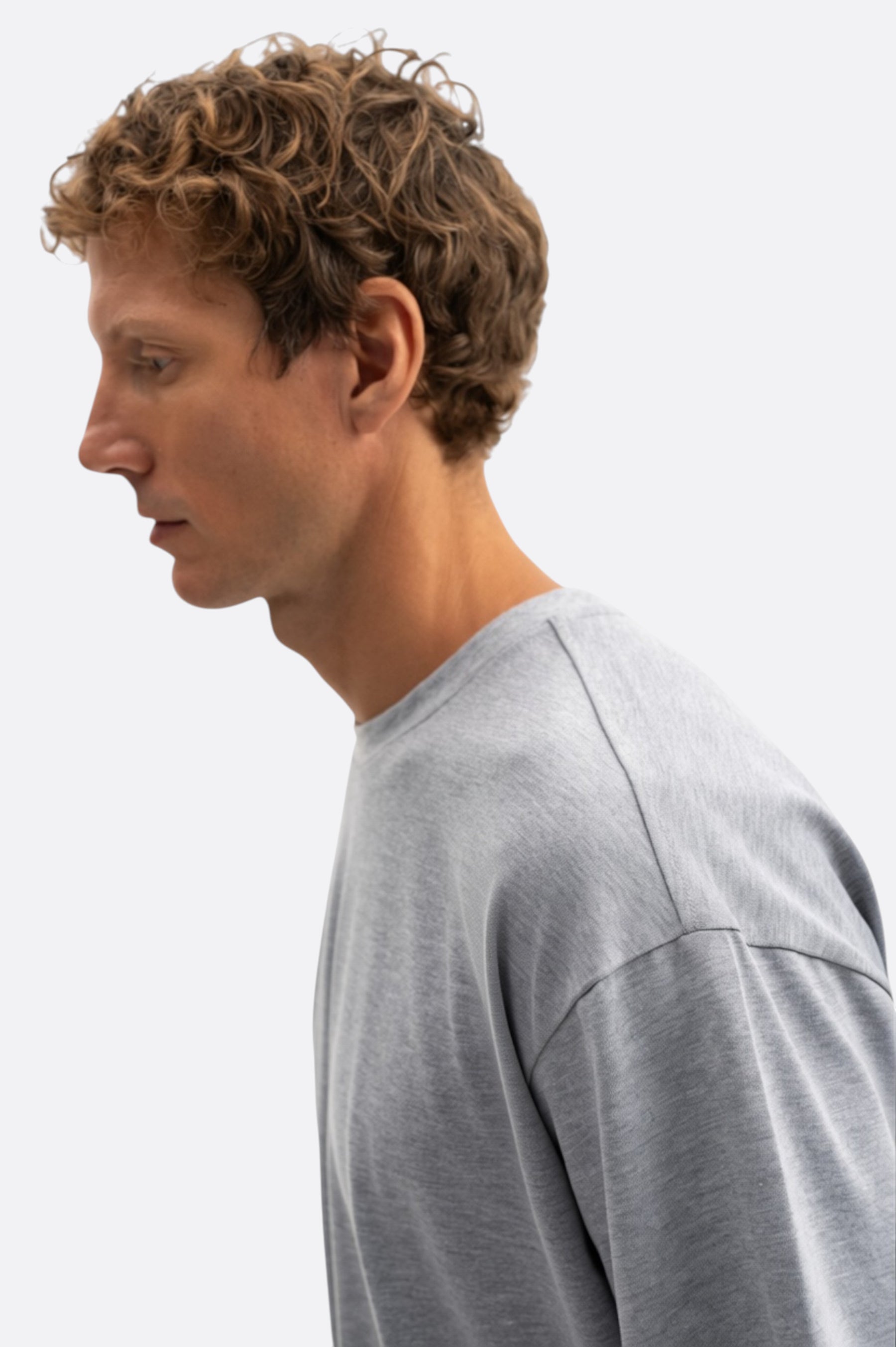 OVERSIZED SHORT SLEEVE GREY T-SHIRT