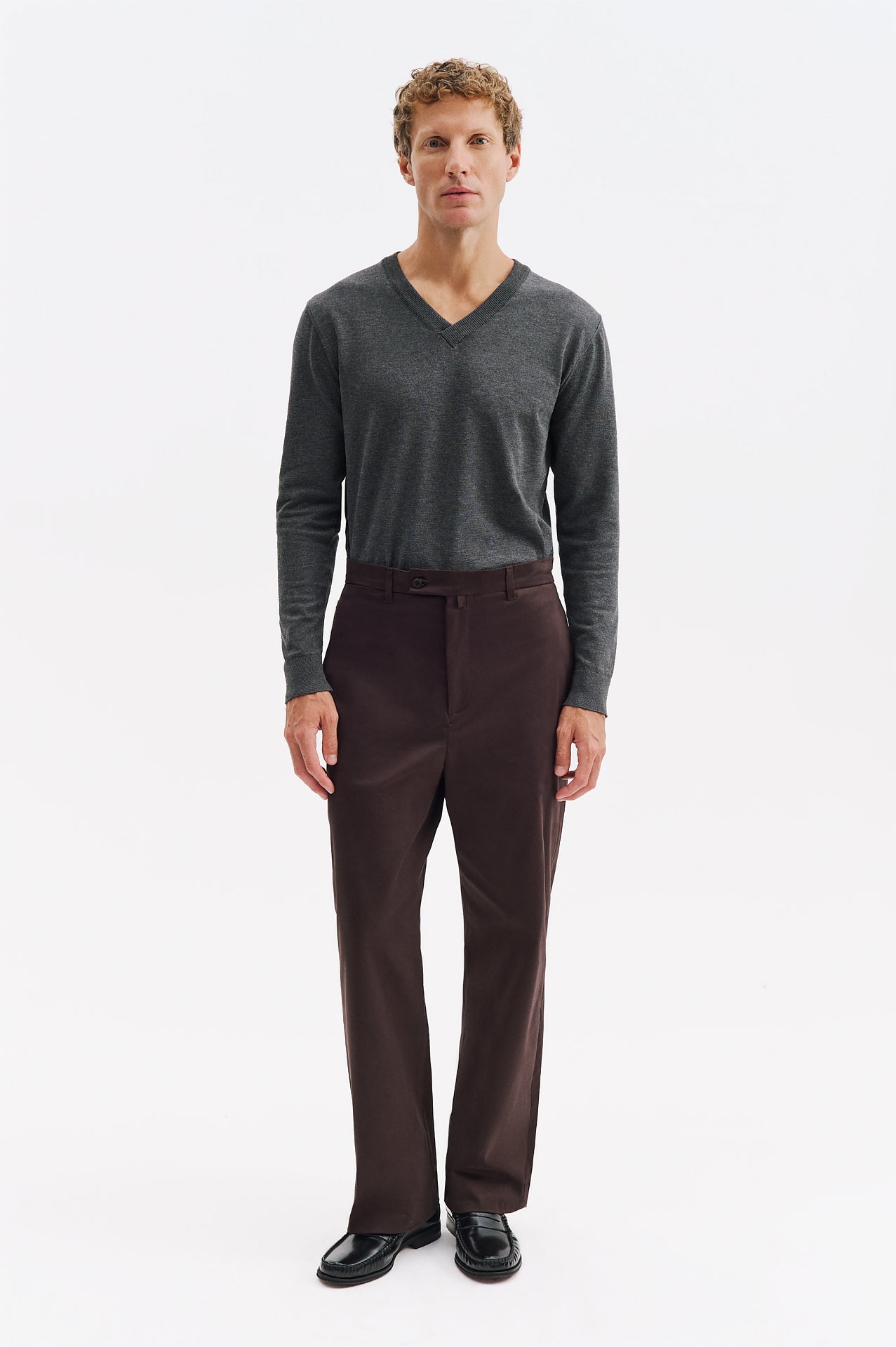 GABARDIN CHINO KAHVERENGİ PANTOLON