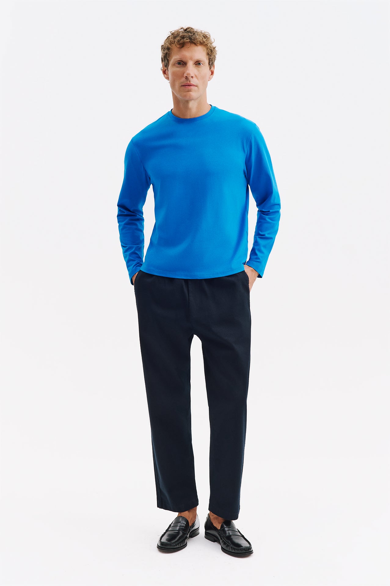 LONG SLEEVE REGULAR FIT SAXE T-SHIRT