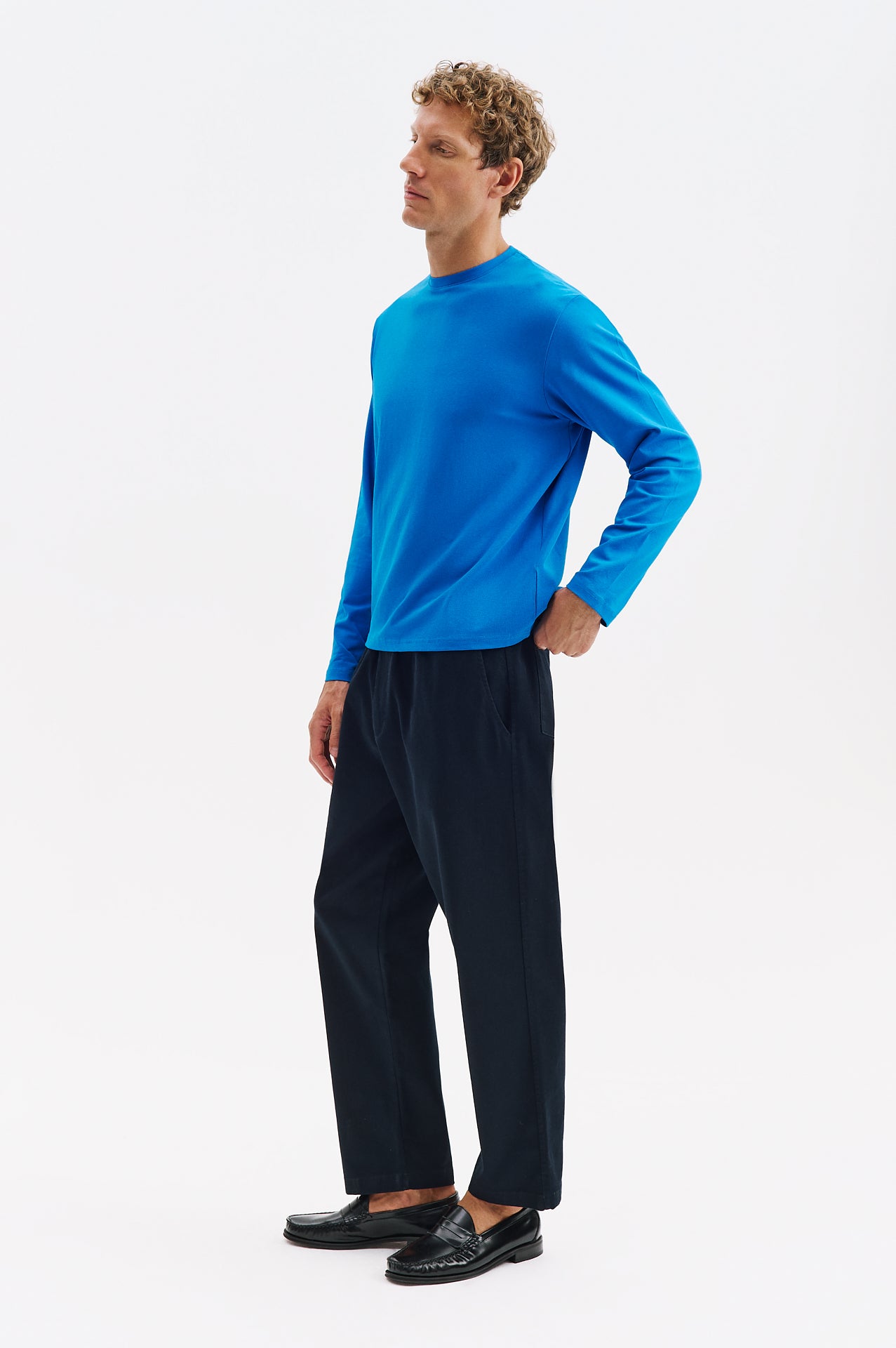 LONG SLEEVE REGULAR FIT SAXE T-SHIRT