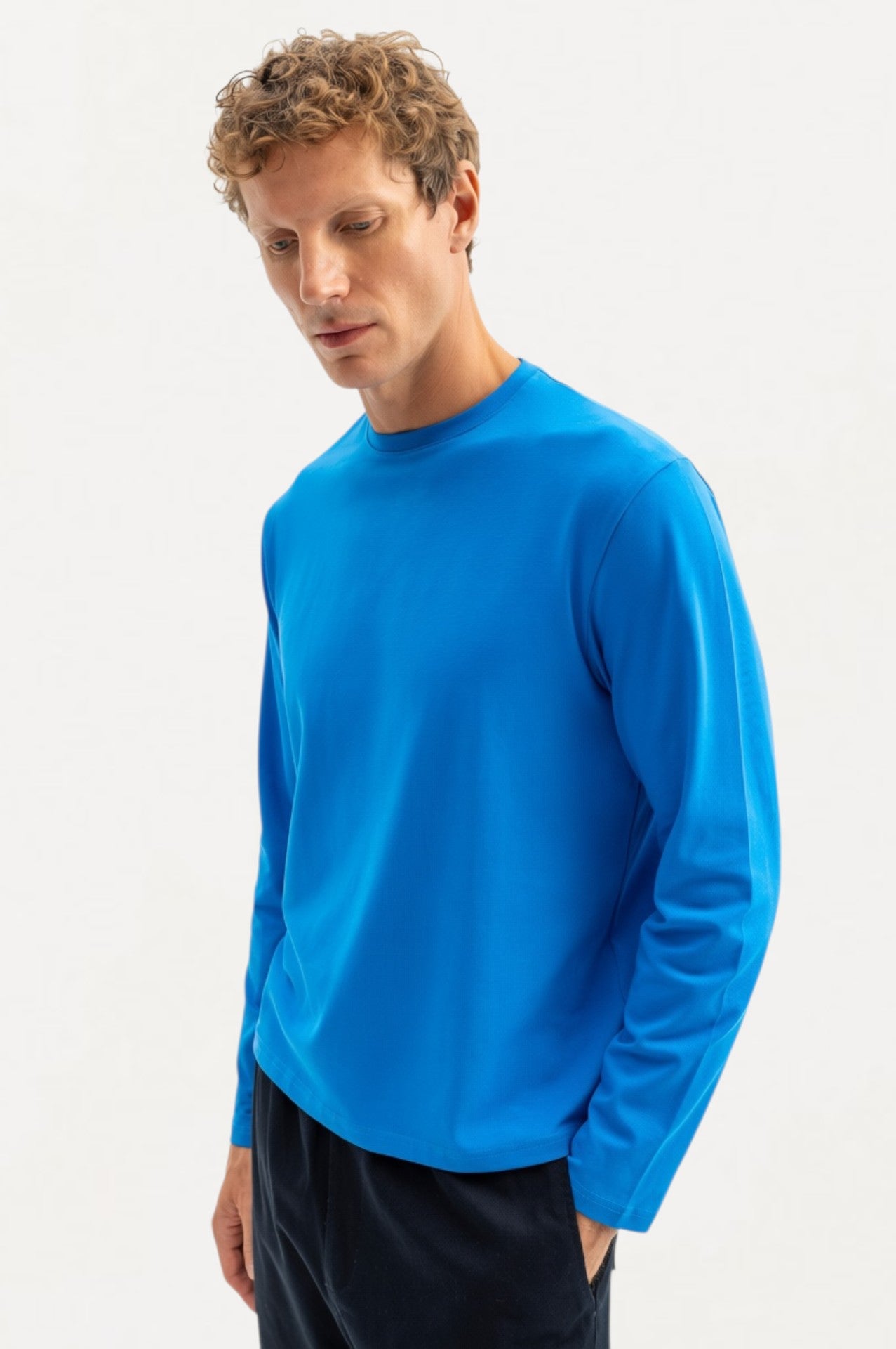 LONG SLEEVE REGULAR FIT SAXE T-SHIRT