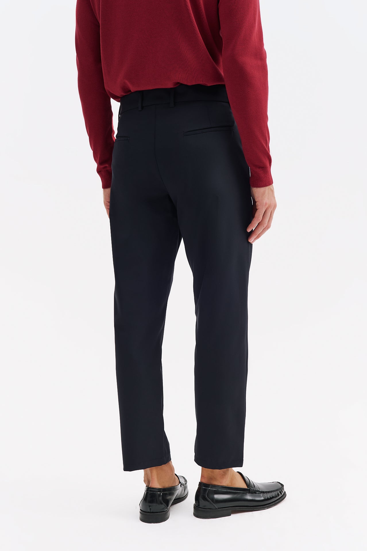 KLASİK DAR KESİM LACİVERT PANTOLON