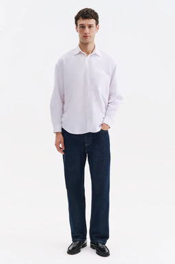 Oversize Oxford Beyaz Gömlek