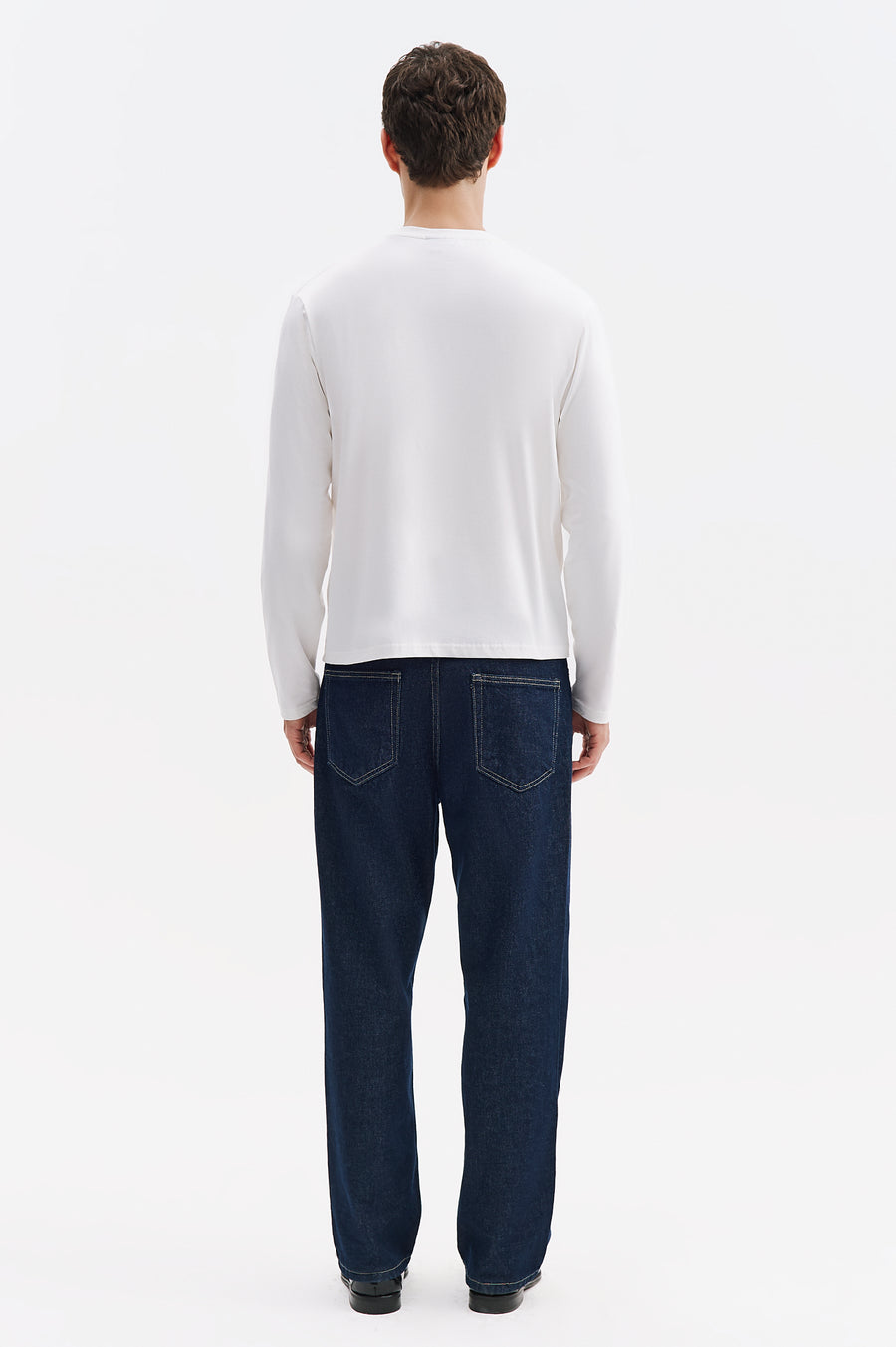 LONG SLEEVE REGULAR FIT WHITE T-SHIRT