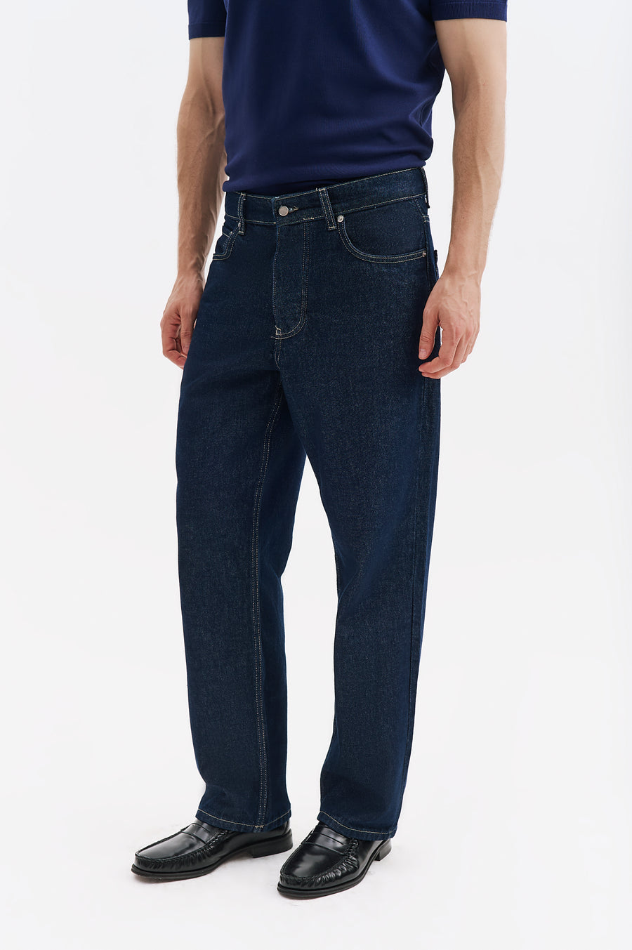 REGULAR FIT NAVY JEANS