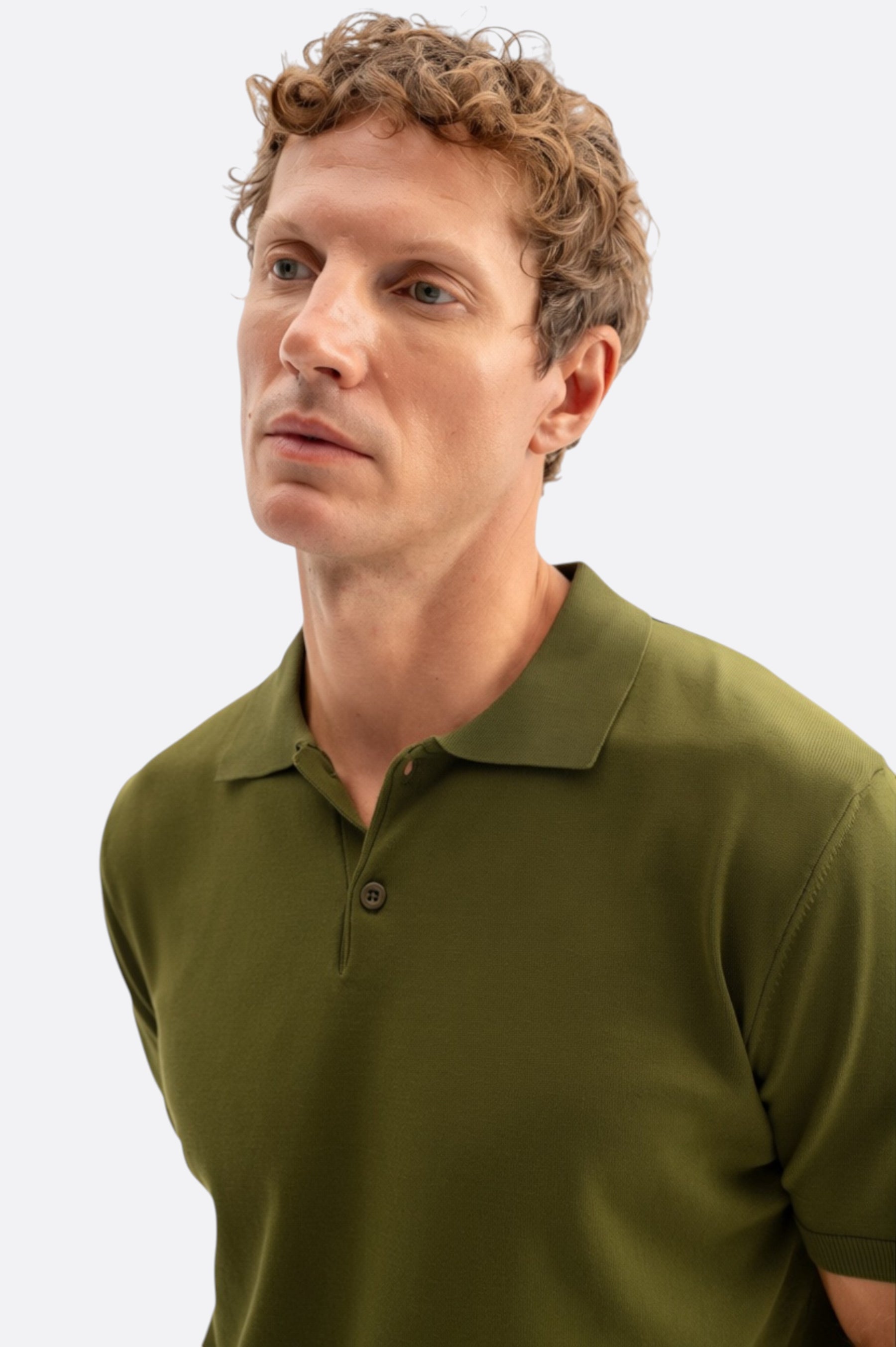 POLO YAKA HAKİ TRİKO T-SHIRT