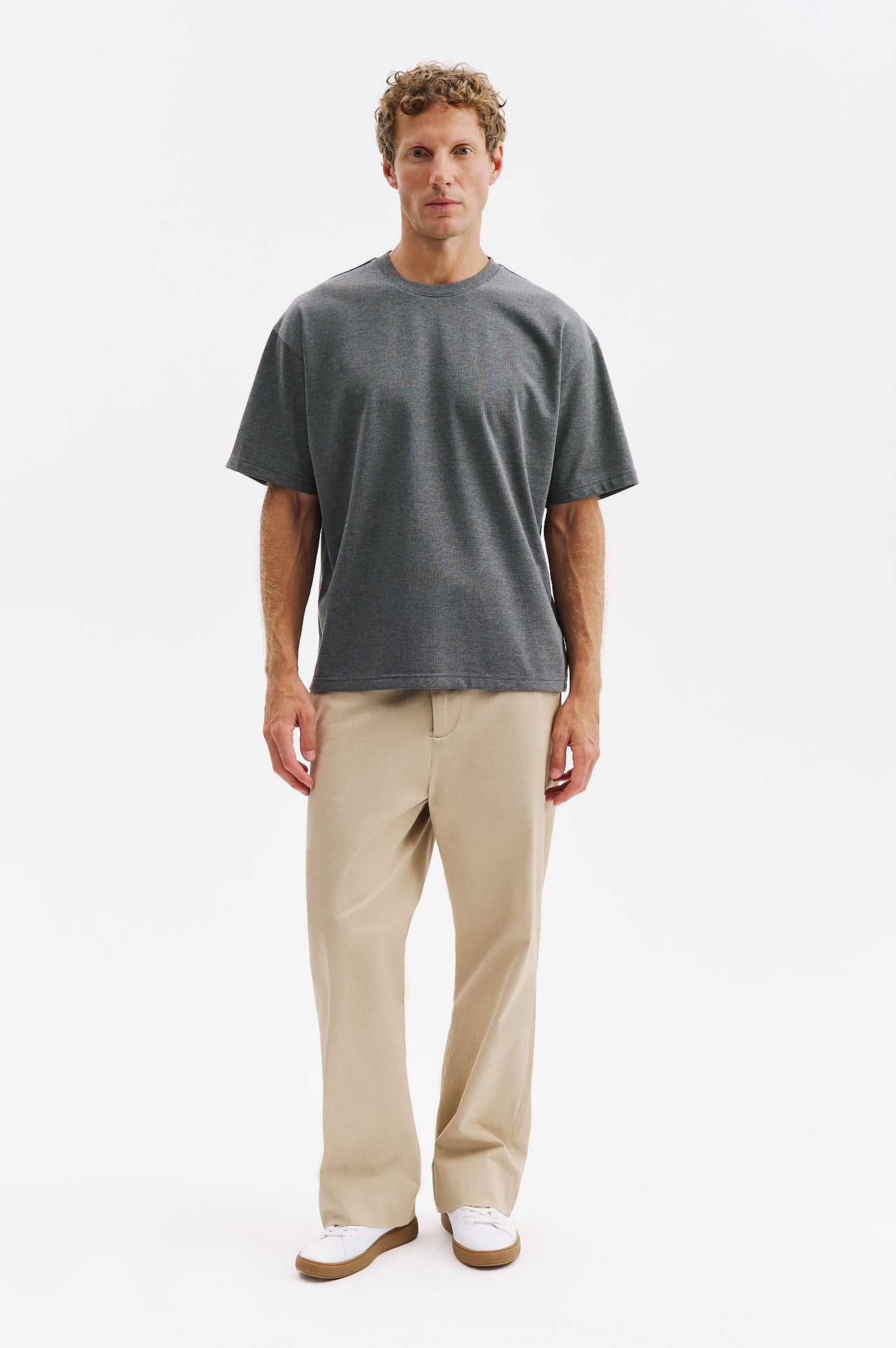OVERSIZE KISA KOL ANTRASİT T-SHIRT