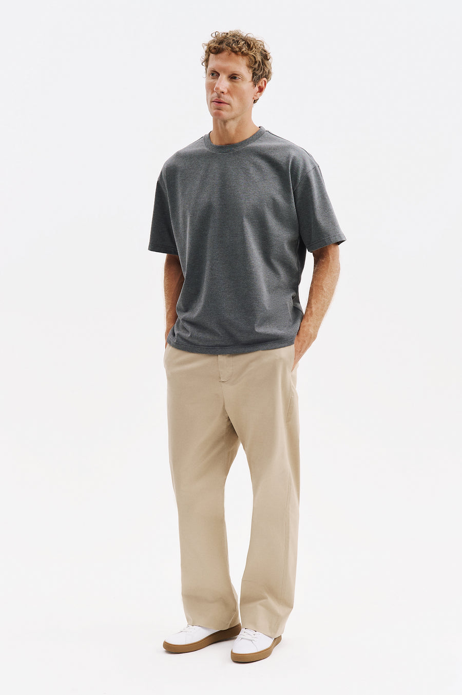 OVERSIZE KISA KOL ANTRASİT T-SHIRT
