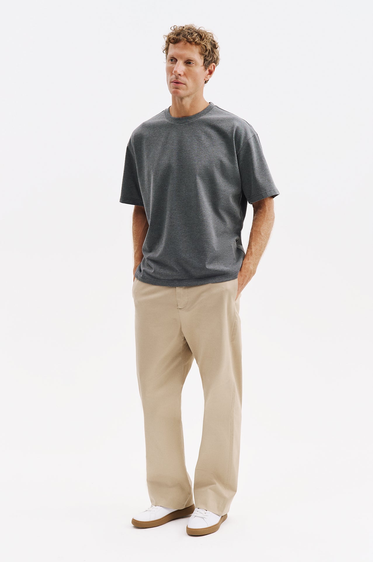 OVERSIZE KISA KOL ANTRASİT T-SHIRT