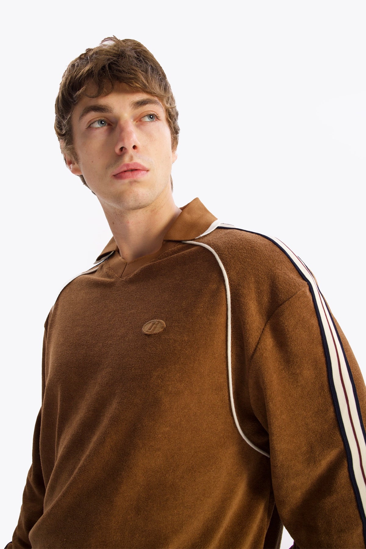 TERRY SWEATSHIRT - BROWN