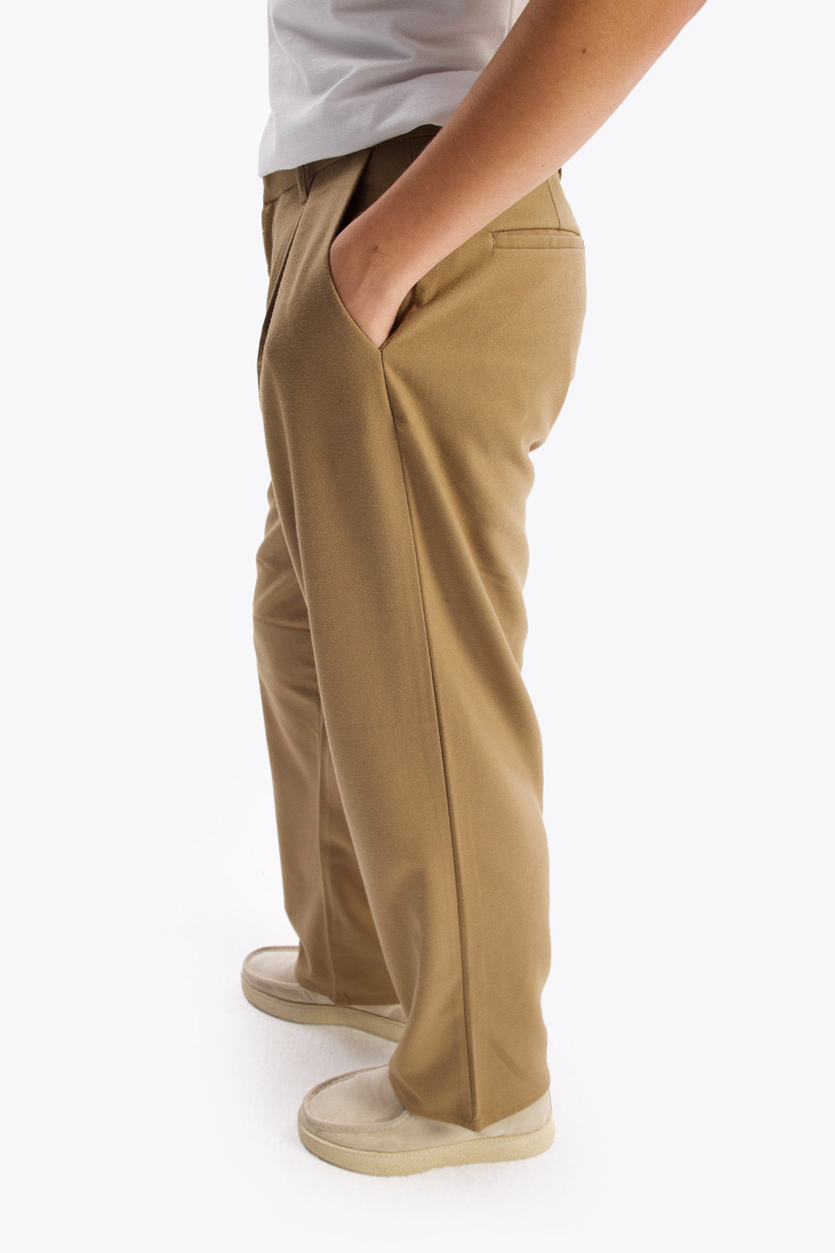 PİLİLİ YÜNLÜ PANTOLON - TABA - PANTOLON