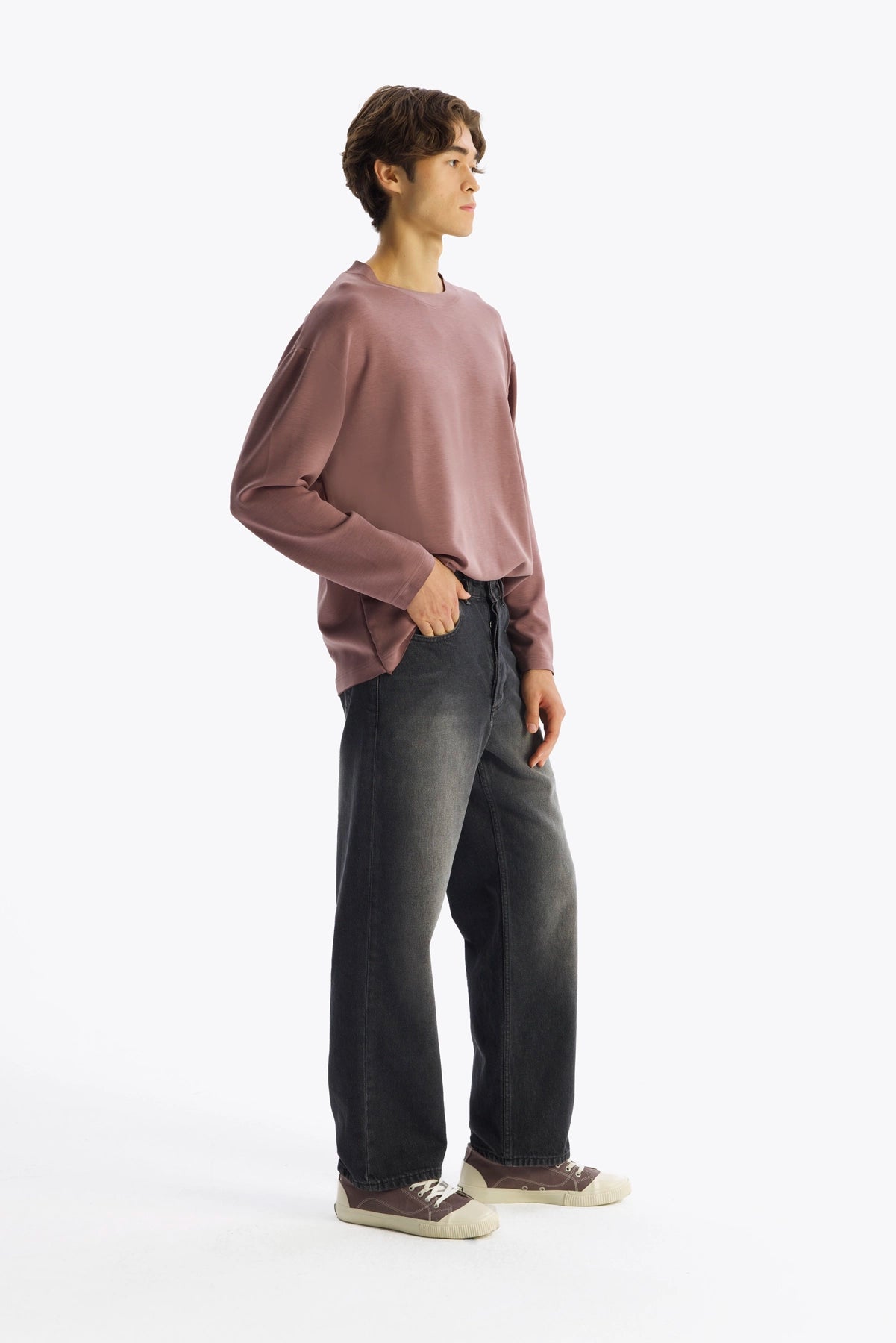 DÖKÜMLÜ T-SHIRT - VİZON - T-SHIRT