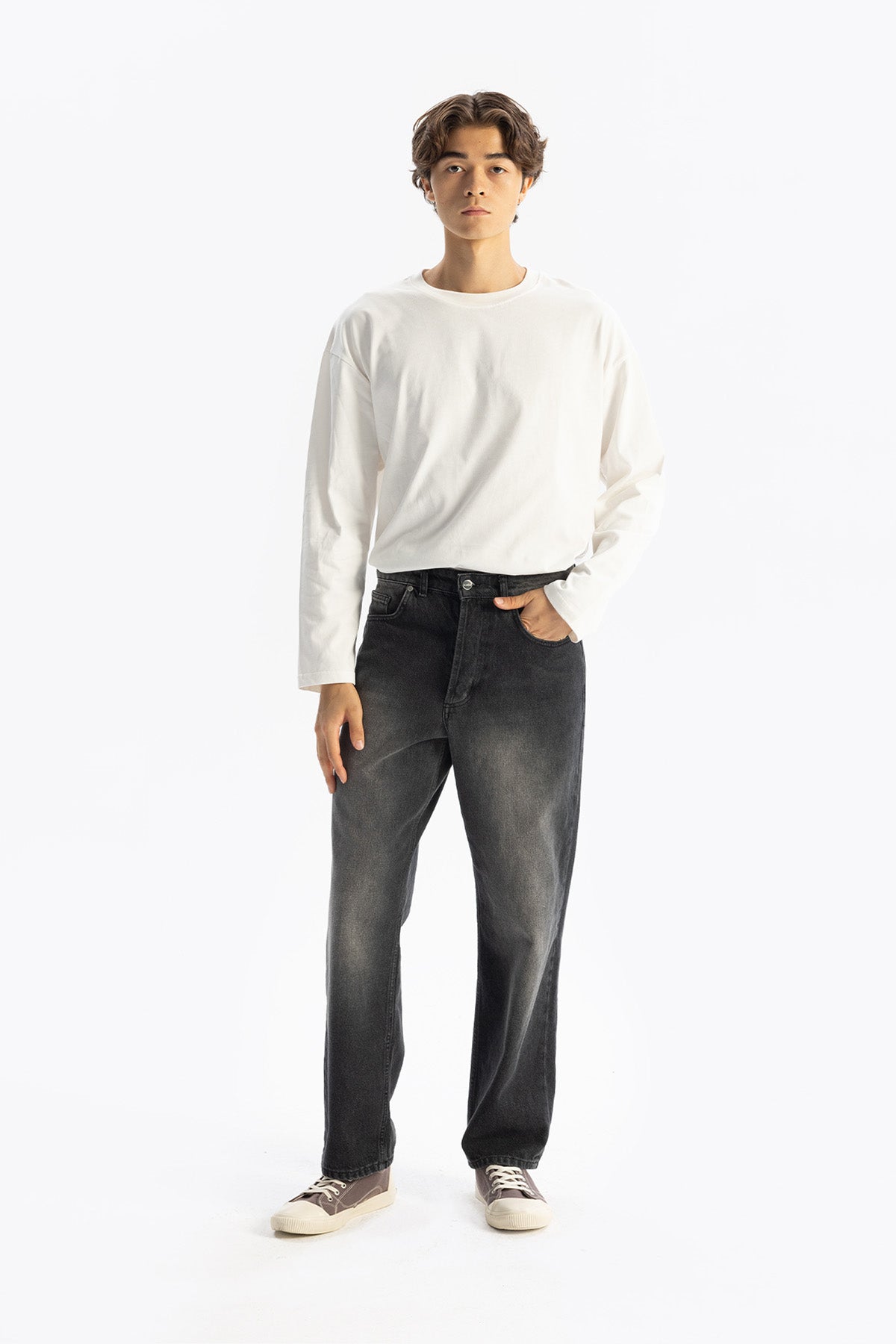 REGULAR FİT JEAN - SİYAH - JEAN