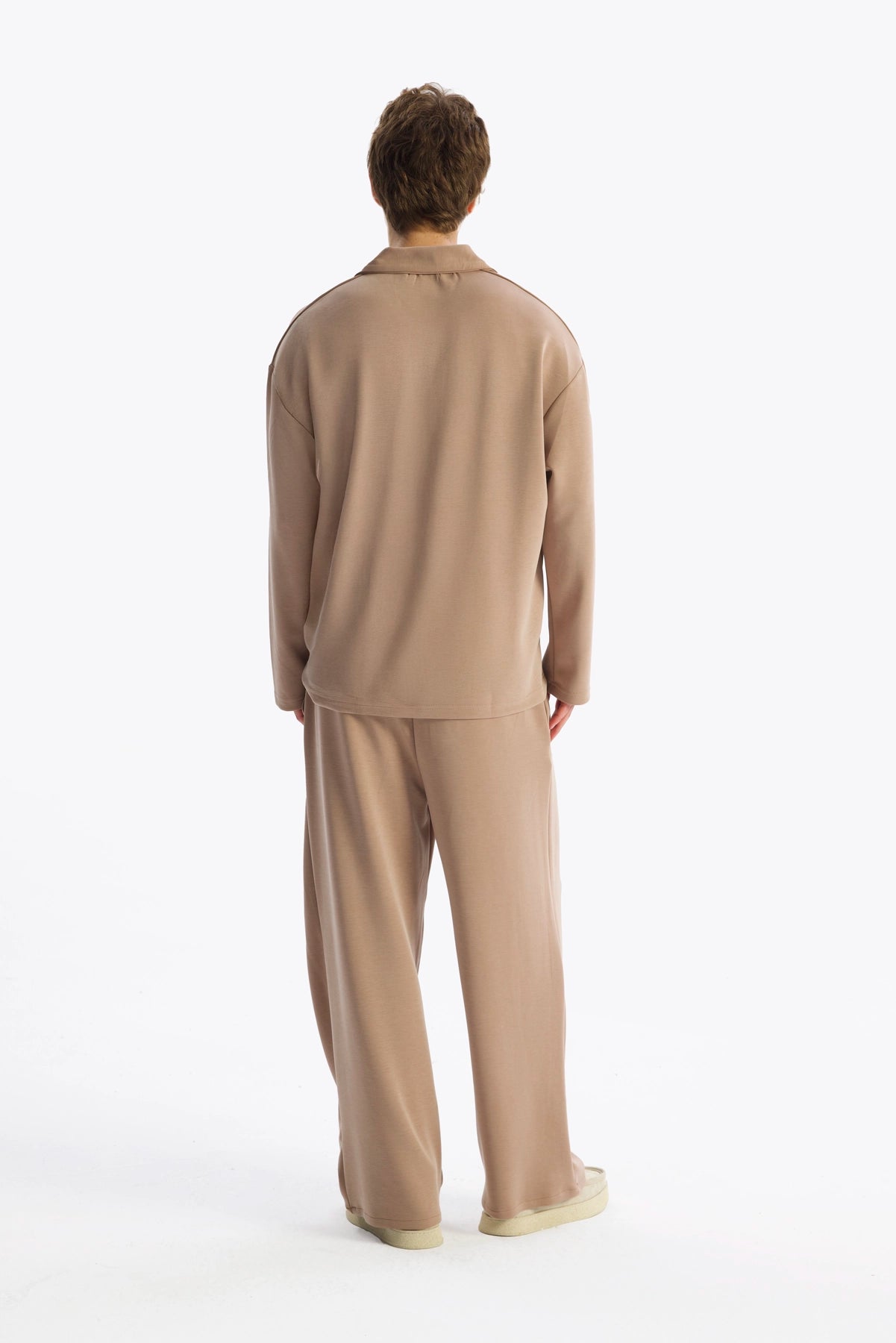 DENİZCİ YAKA DÖKÜMLÜ T-SHIRT - TABA - T-SHIRT