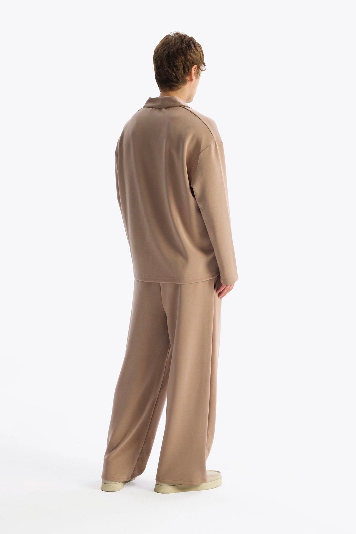 DENİZCİ YAKA DÖKÜMLÜ T-SHIRT - TABA - T-SHIRT