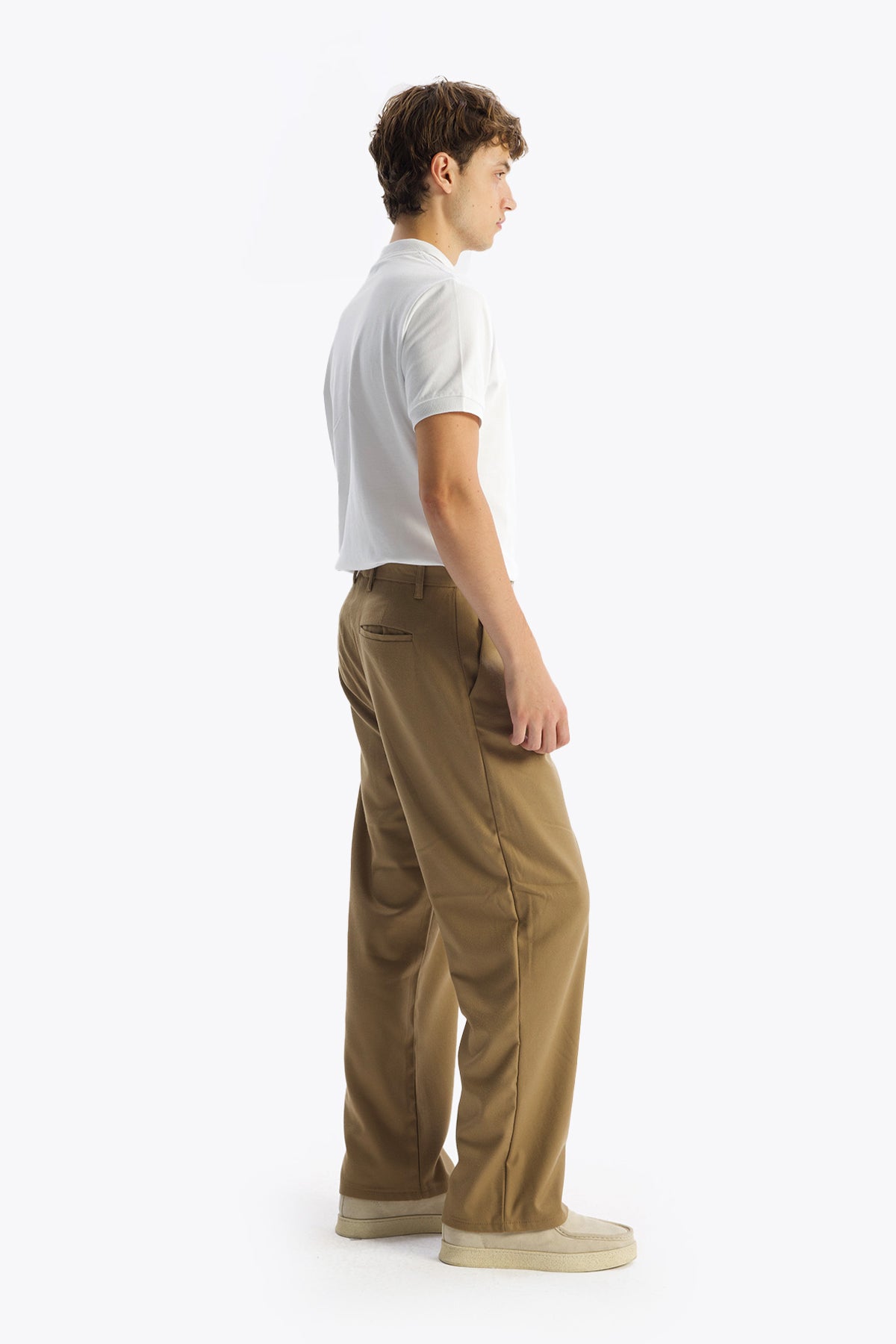 PİLİLİ YÜNLÜ PANTOLON - TABA - PANTOLON