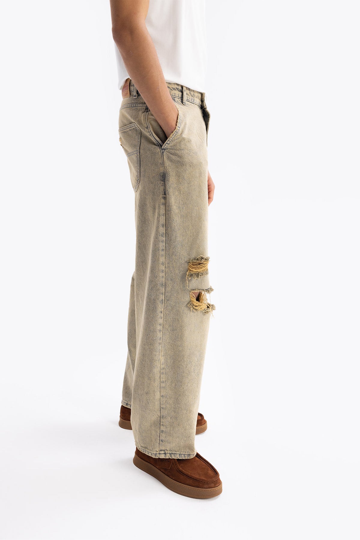 BAGGY FIT JEAN - BEJ | %100 PAMUK RAHAT VE ŞIK JEAN MODELLERİ – GIESTO