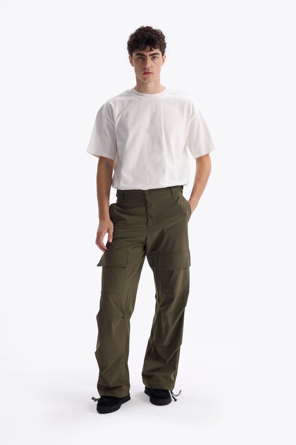 PARAŞÜT KARGO PANTOLON - HAKİ - PANTOLON