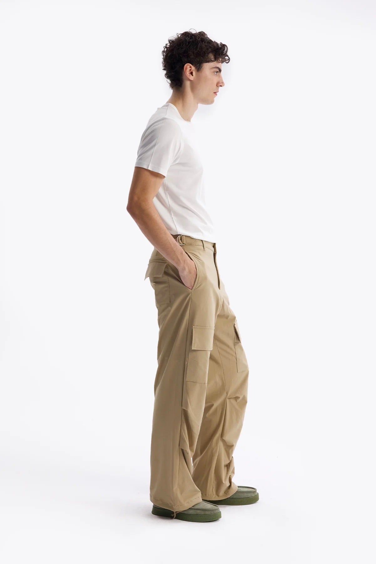 PARAŞÜT KARGO PANTOLON - BEJ - PANTOLON