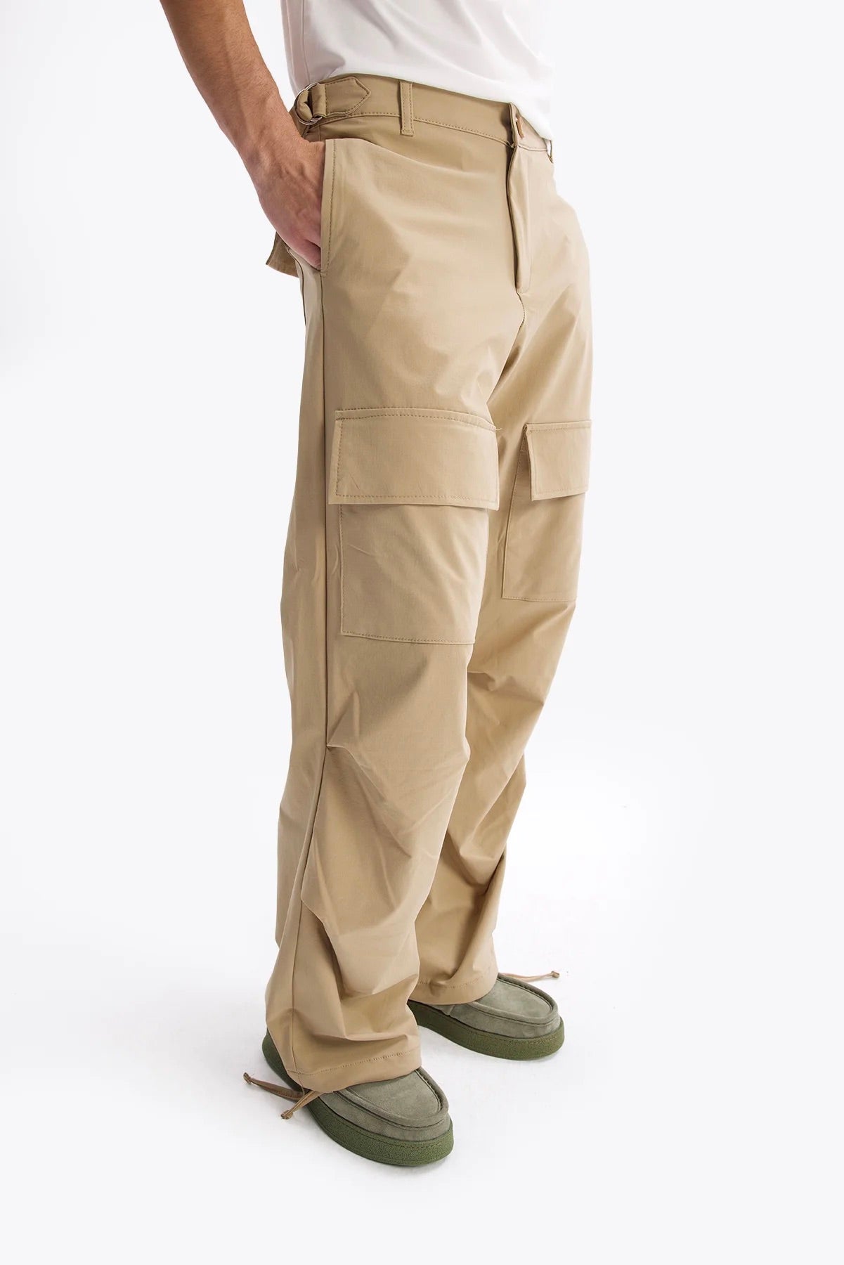 PARAŞÜT KARGO PANTOLON - BEJ - PANTOLON