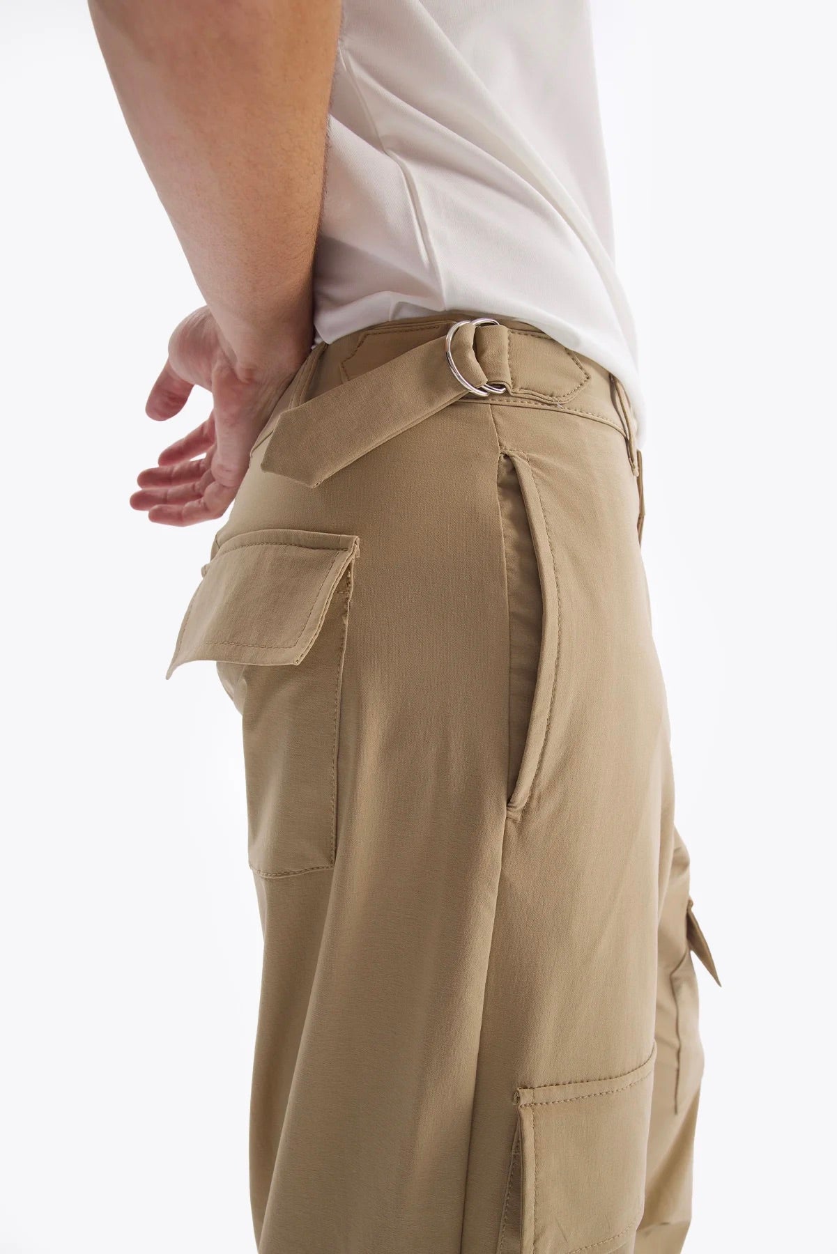 PARAŞÜT KARGO PANTOLON - BEJ - PANTOLON