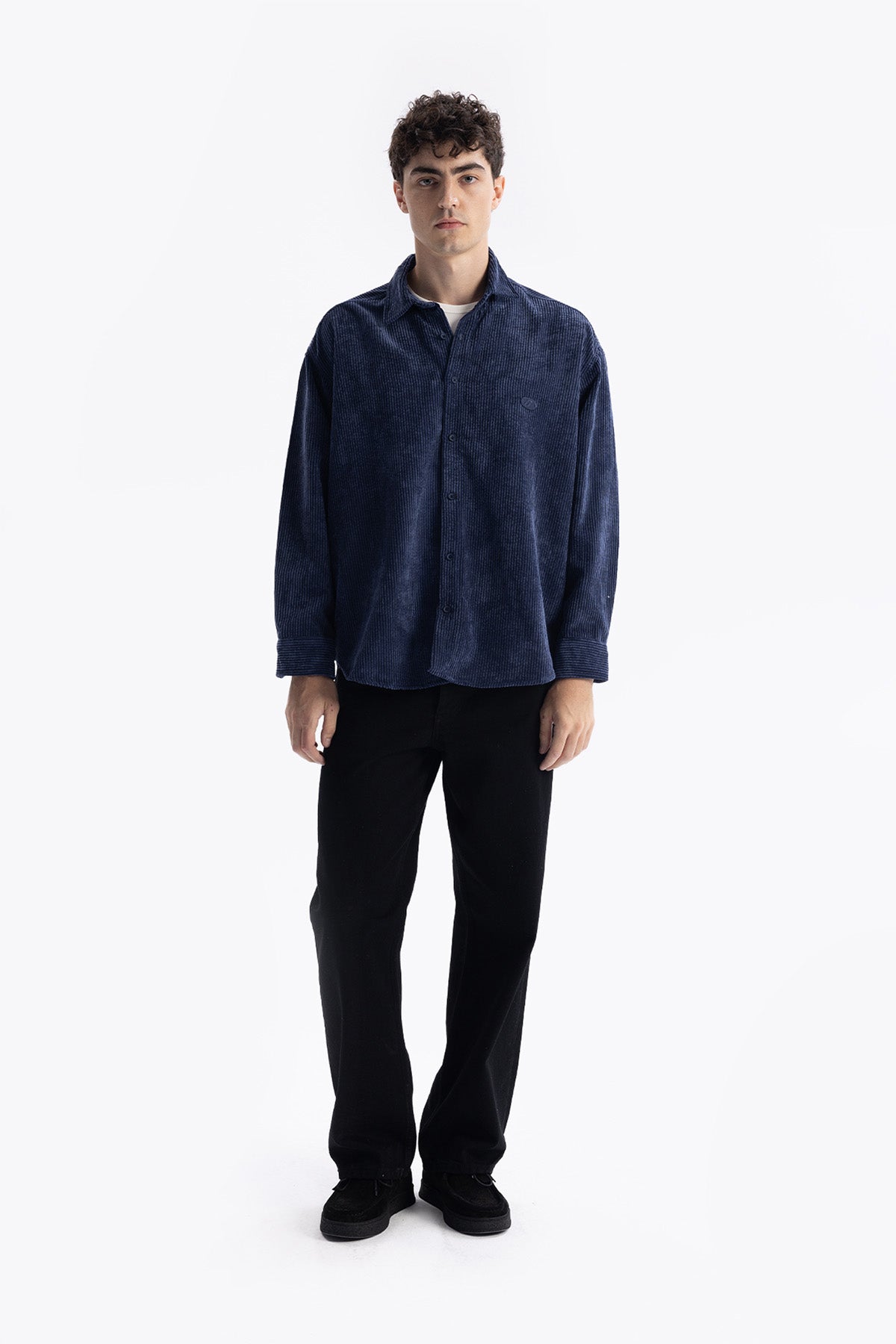 VELVET SHIRT - INDIGO