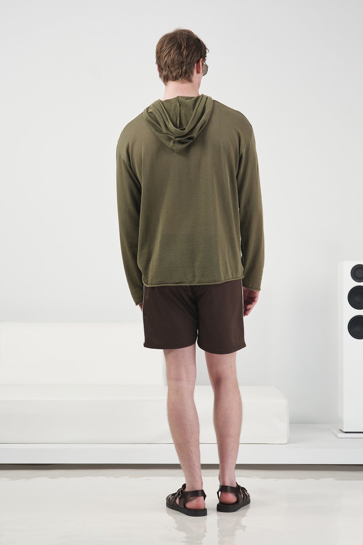 DÖKÜMLÜ HAKİ KETEN TRİKO SWEATSHIRT