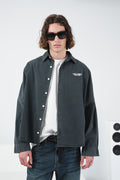 EFFECTIVE CROP ANTHRACITE SHIRT