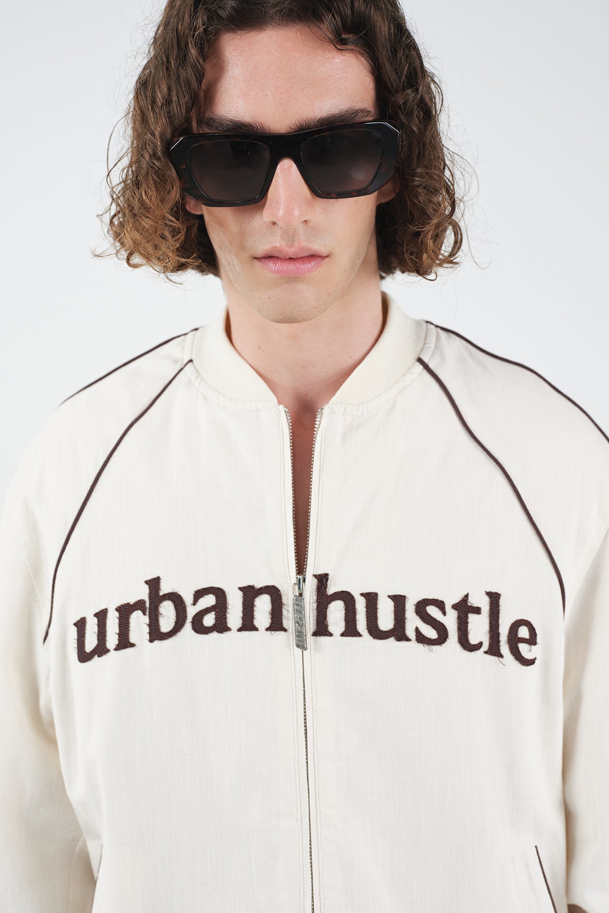 URBAN HUSTLE BEIGE LINEN JACKET