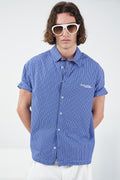 SQUARE PATTERN SAX SHIRT