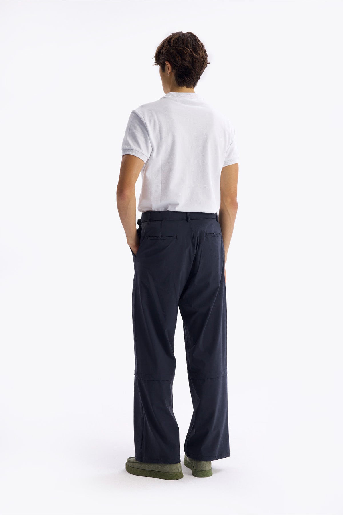 KEMERLİ PARAŞÜT PANTOLON - ANTRASİT - PANTOLON