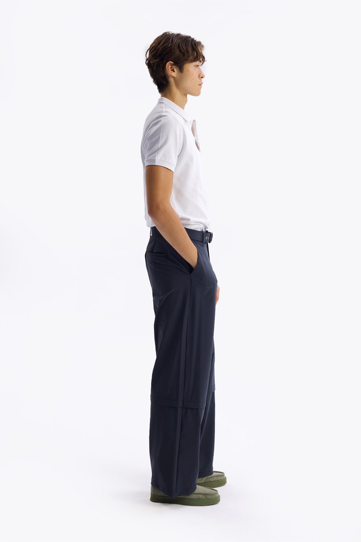KEMERLİ PARAŞÜT PANTOLON - ANTRASİT - PANTOLON
