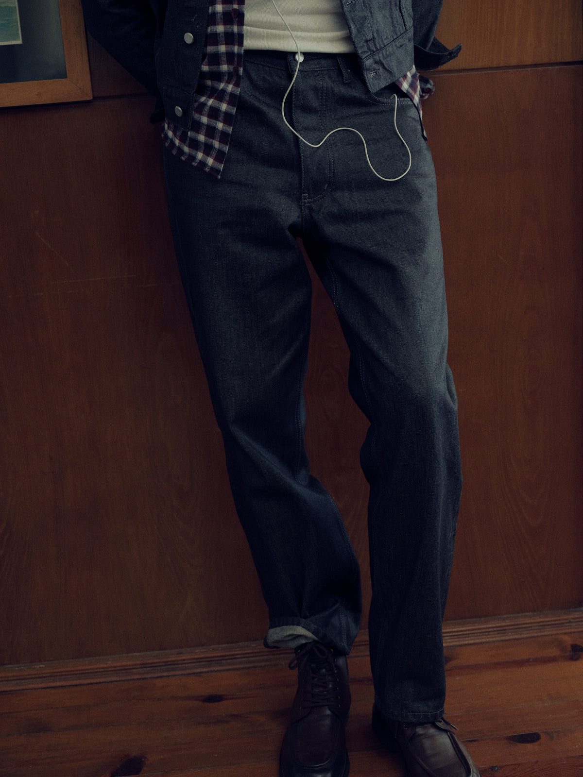 SALVAGE REGULAR LACİVERT JEAN