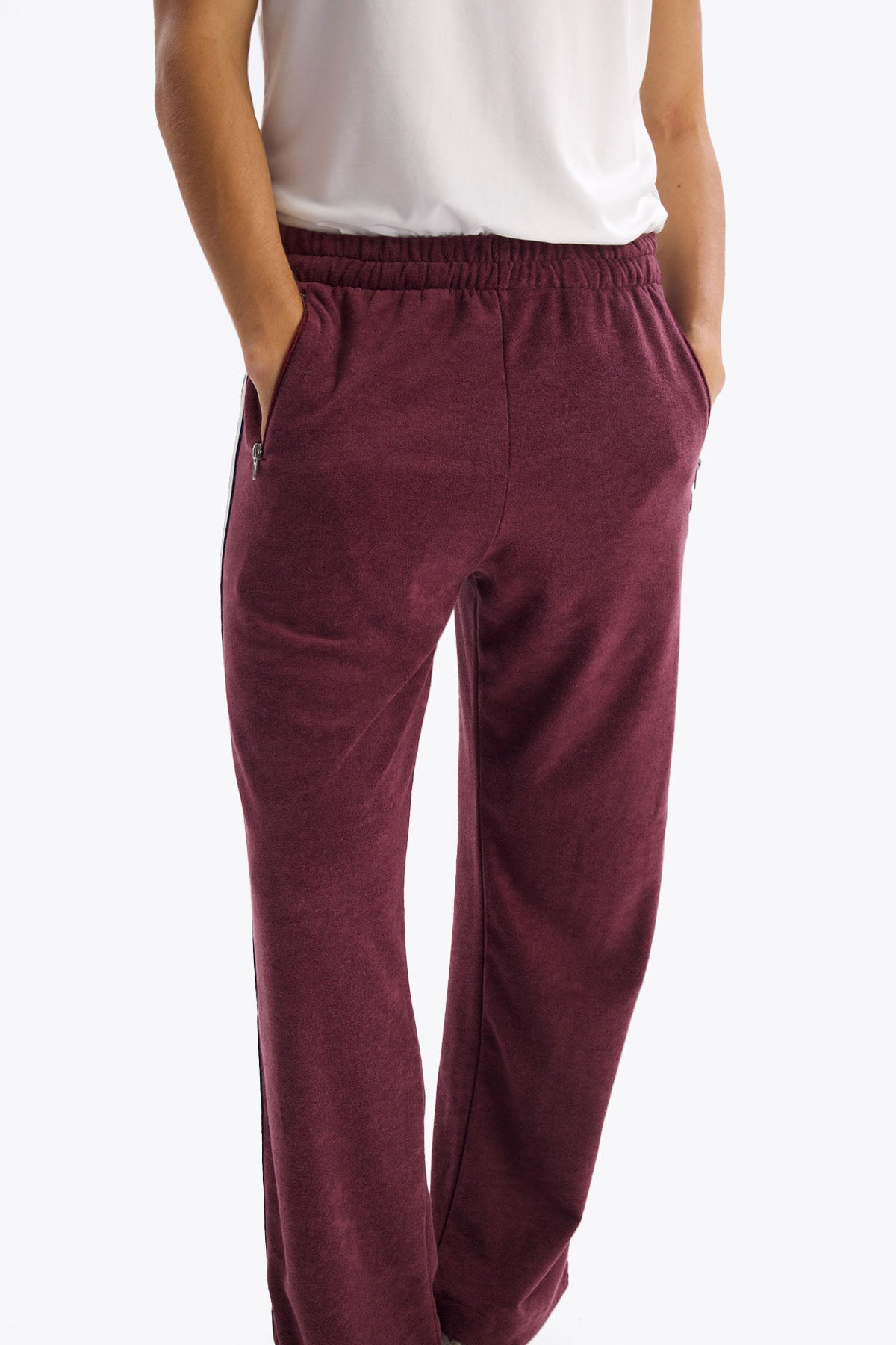 HAVLU PANTOLON - BORDO - PANTOLON