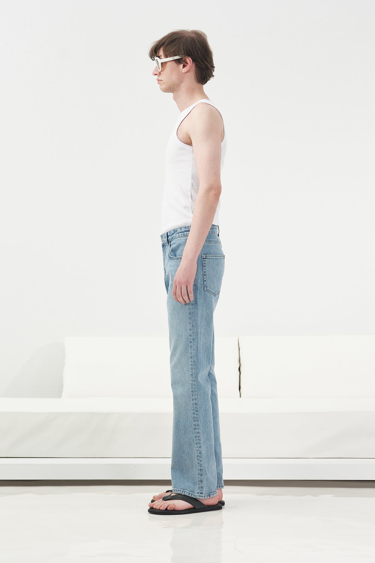 BASIC SLIM FIT BEYAZ ATLET