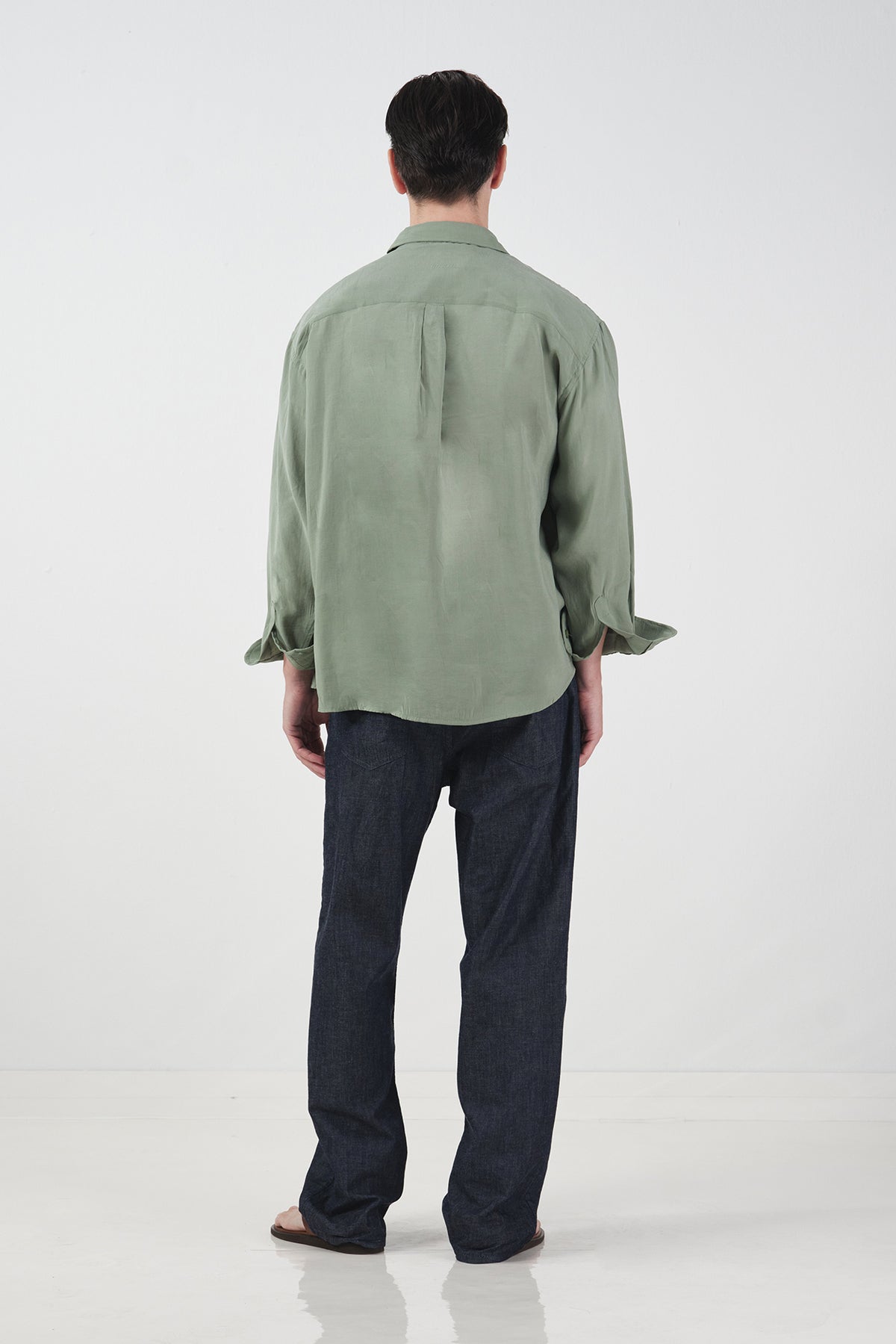 OVERSIZE DÖKÜMLÜ MİNT MODAL GÖMLEK · 5