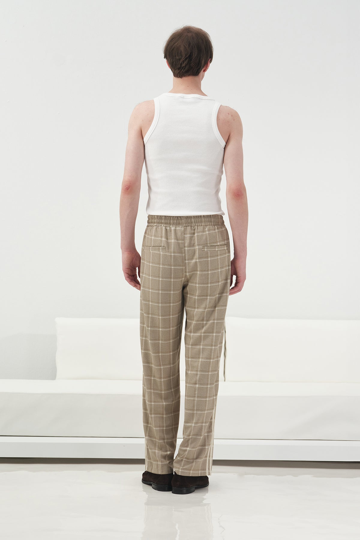 ŞERİT DETAYLI BEJ PANTOLON