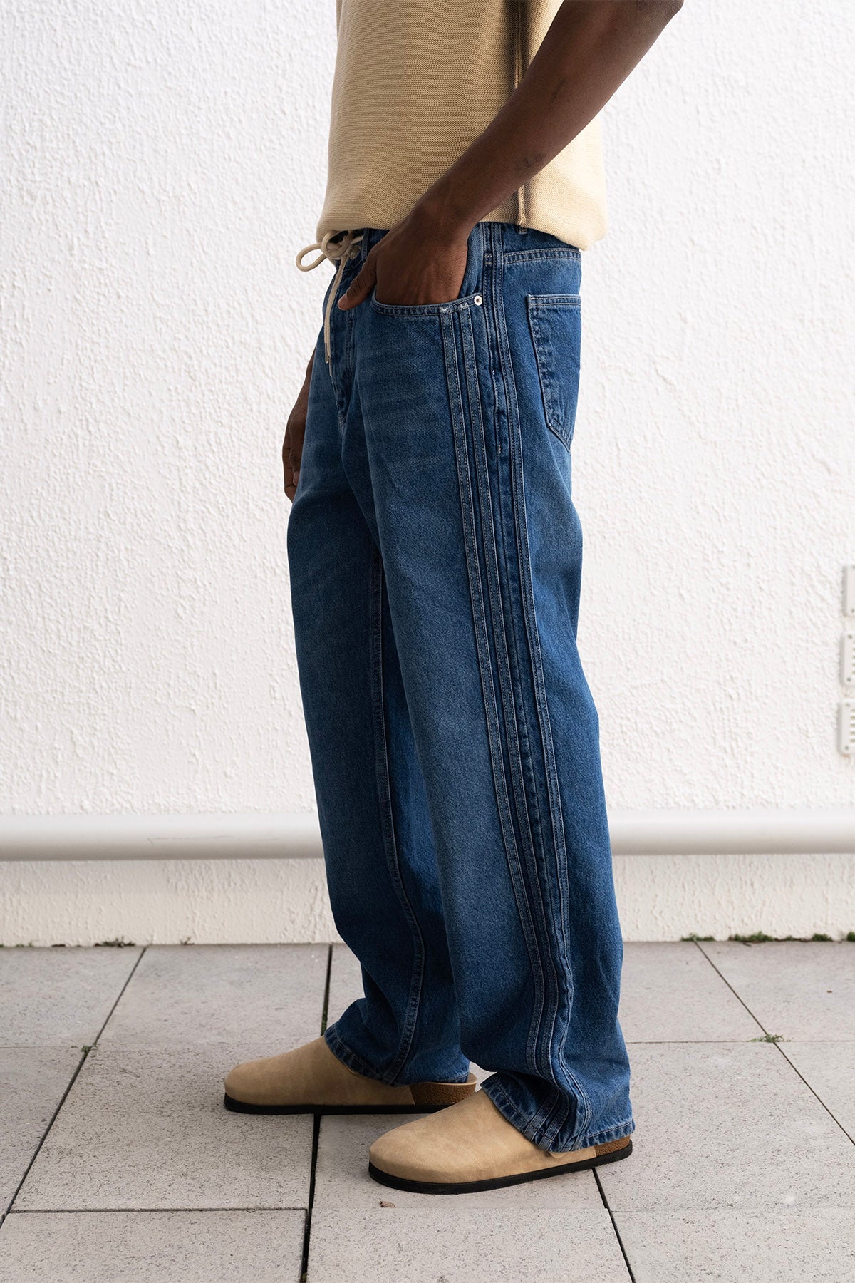 BAĞCIKLI BAGGY MAVİ JEAN GIESTO