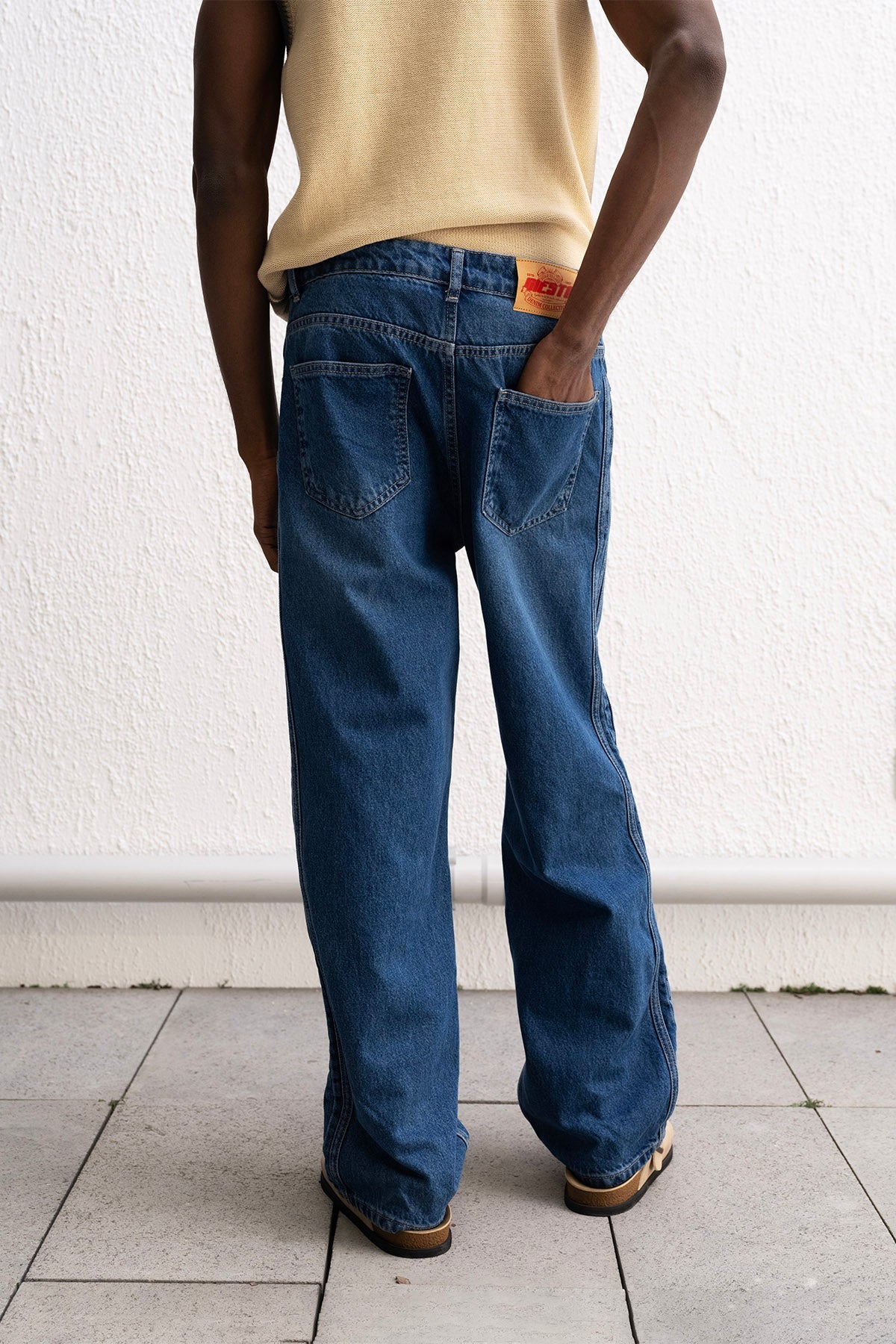 BAĞCIKLI BAGGY MAVİ JEAN GIESTO