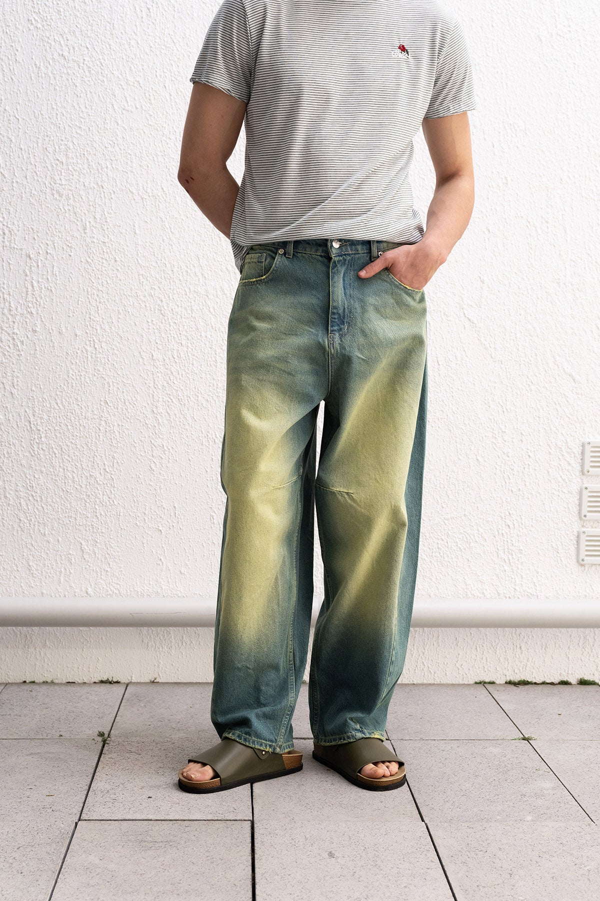 BAGGY FIT YEŞİL JEAN GIESTO