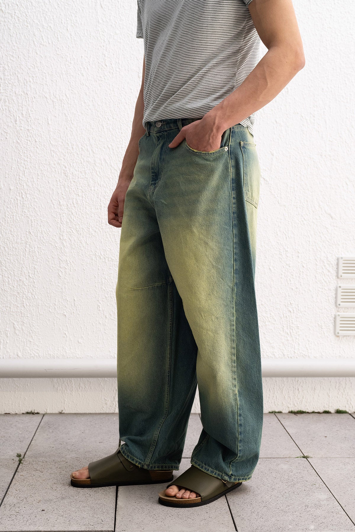 BAGGY FIT YEŞİL JEAN GIESTO