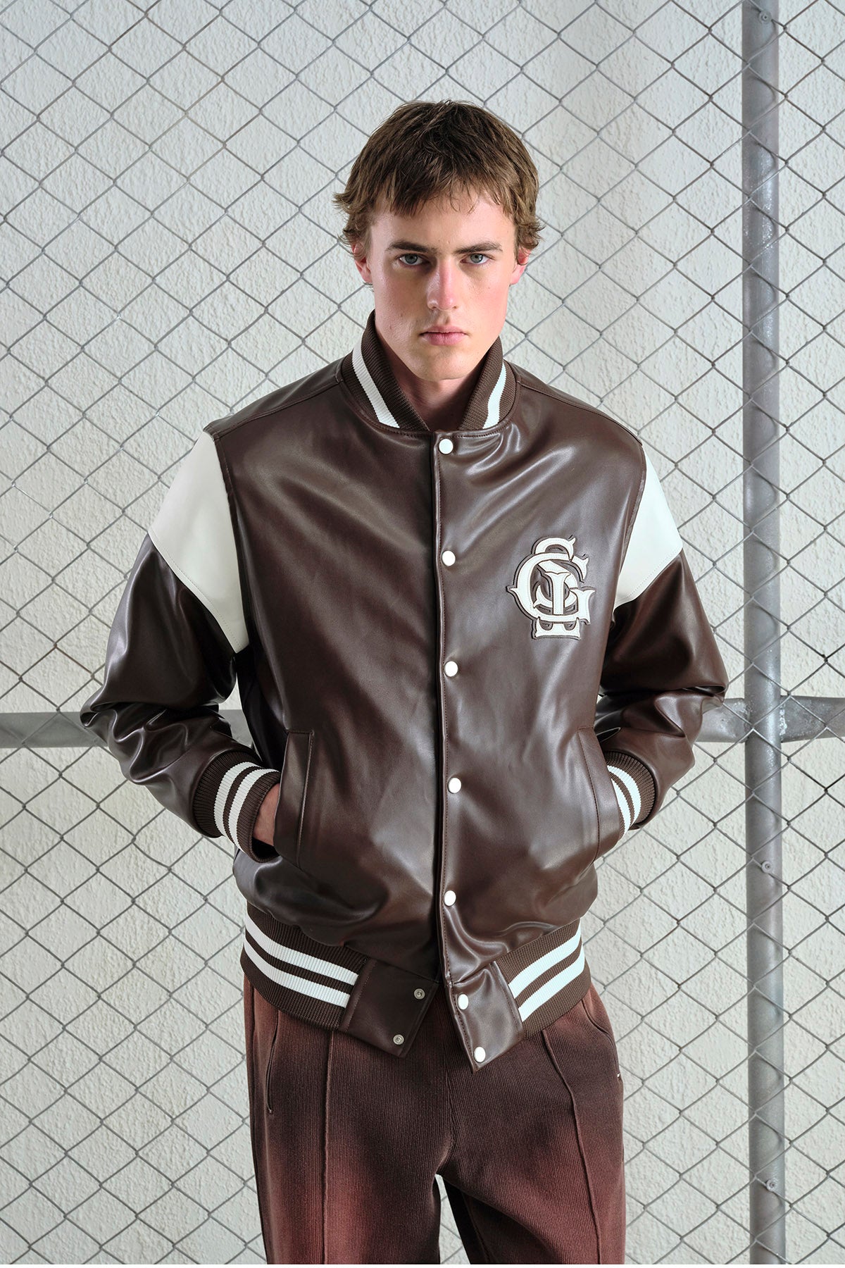 KAHVERENGİ DERİ KOLEJ CEKET