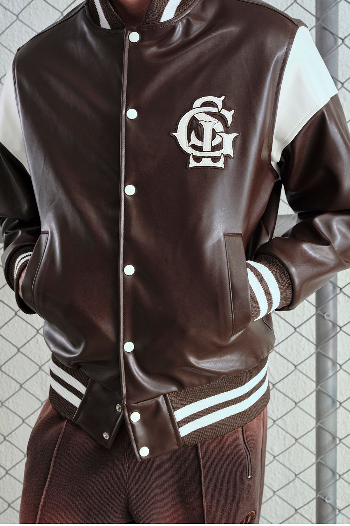 KAHVERENGİ DERİ KOLEJ CEKET