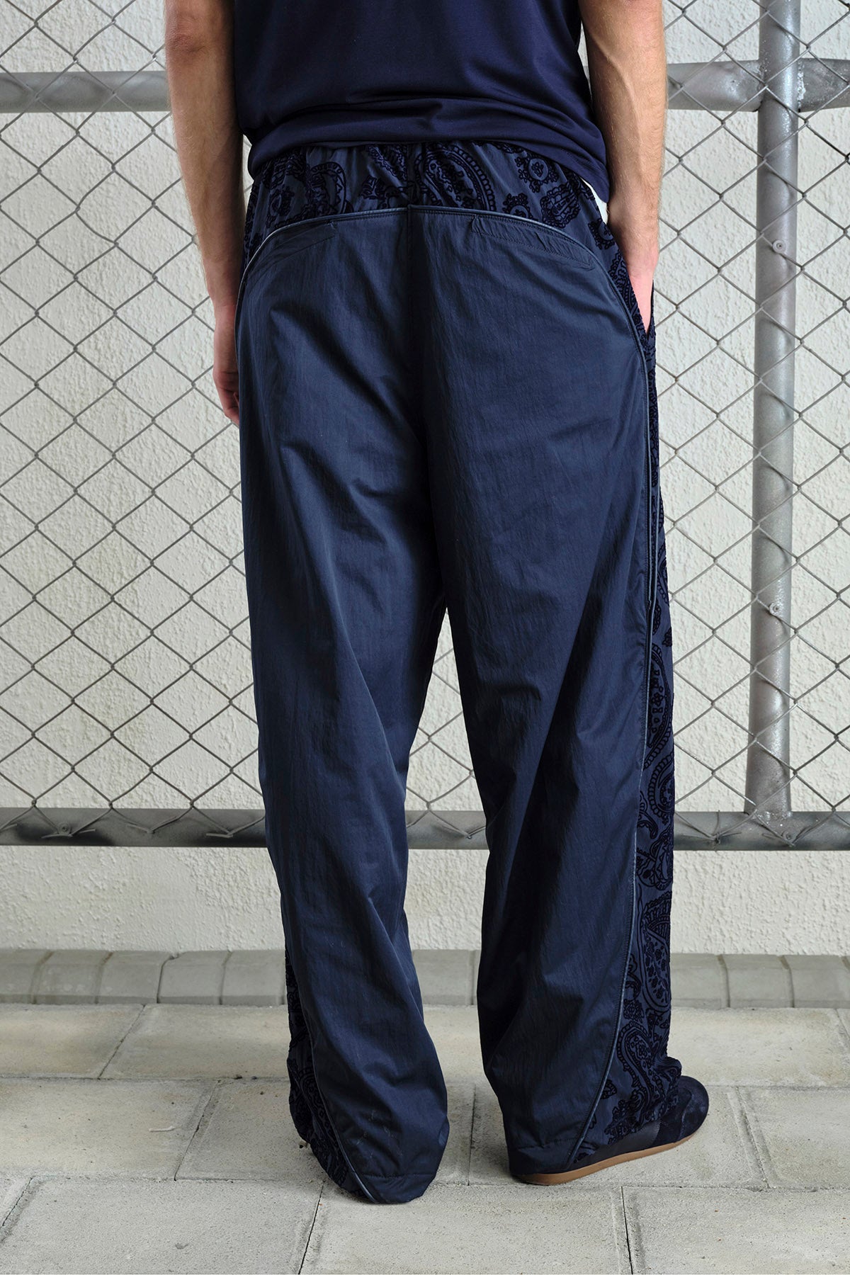 FLOK DESENLİ JOGGER LACİVERT PANTOLON