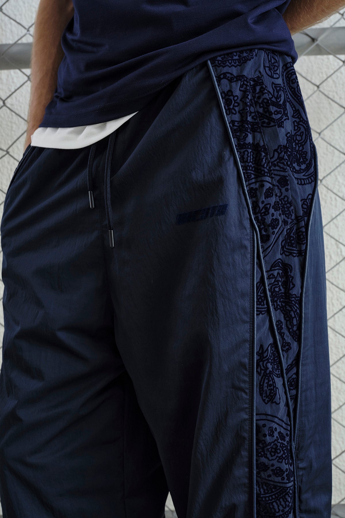 FLOK DESENLİ JOGGER LACİVERT PANTOLON