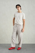 FLOK DESENLİ JOGGER BEJ PANTOLON