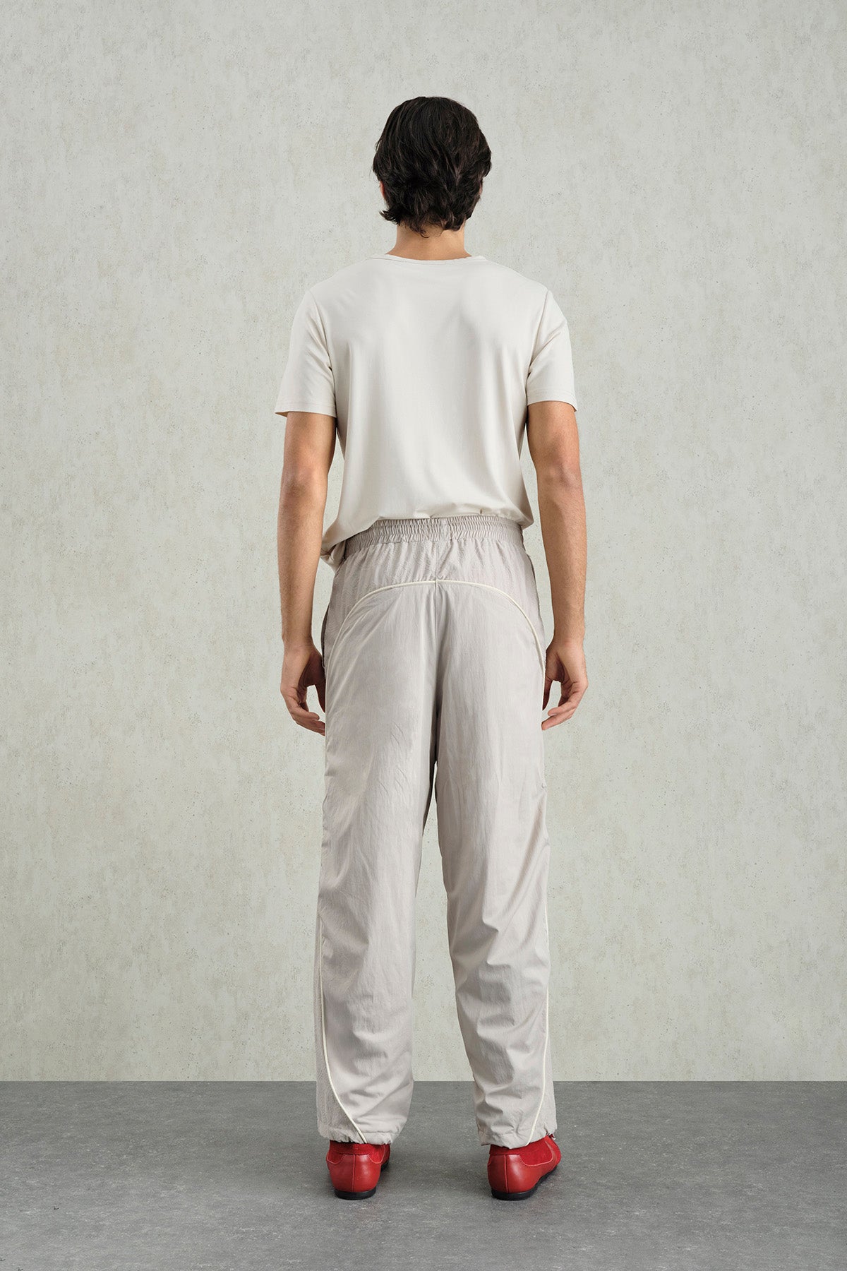 FLOK DESENLİ JOGGER BEJ PANTOLON