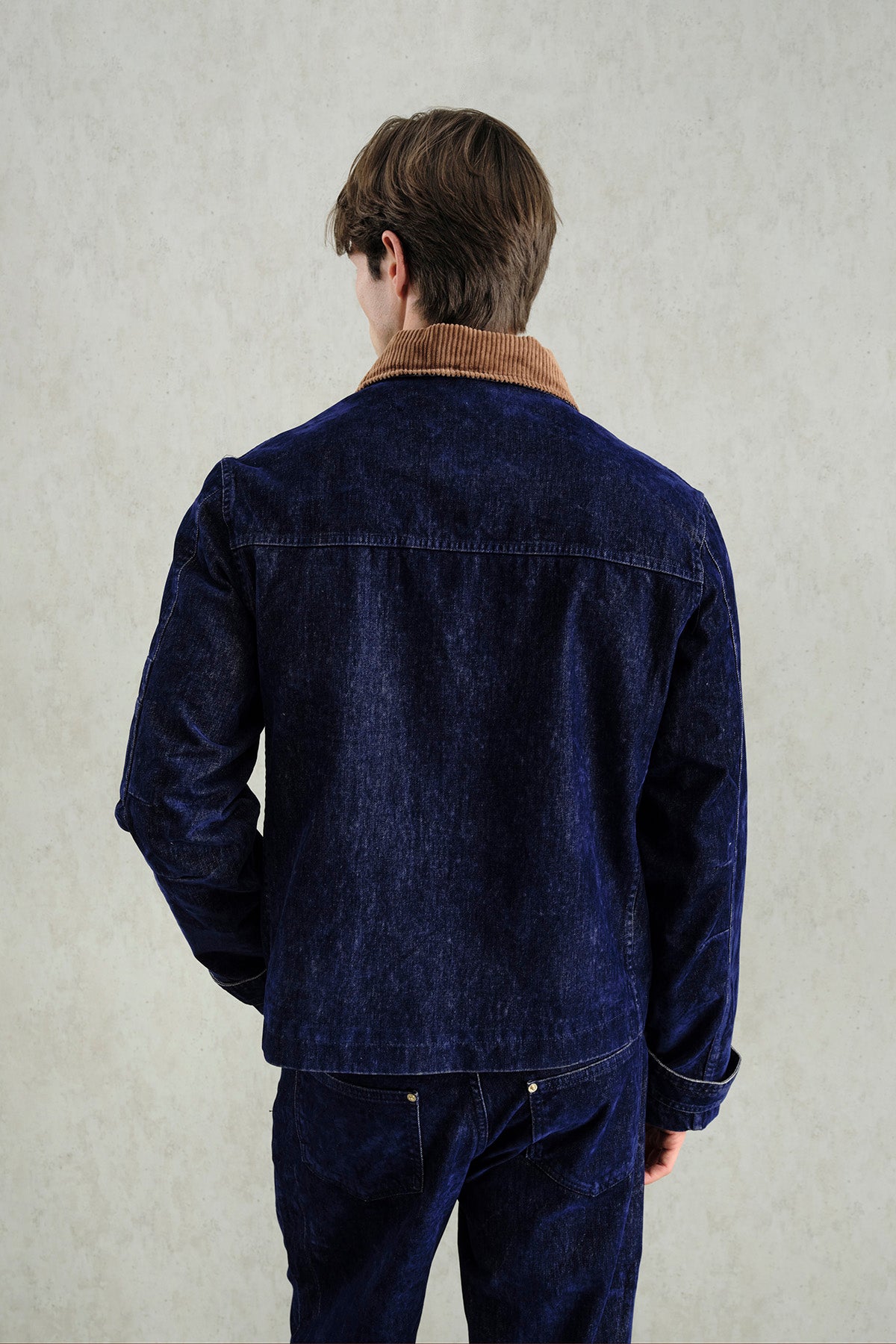 GOLD DETAYLI LACİVERT CEKET